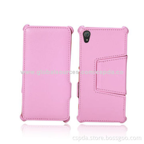 PU Leather Flip Heat Setting Cases for Sony Xperia Z2, Different Colors Available